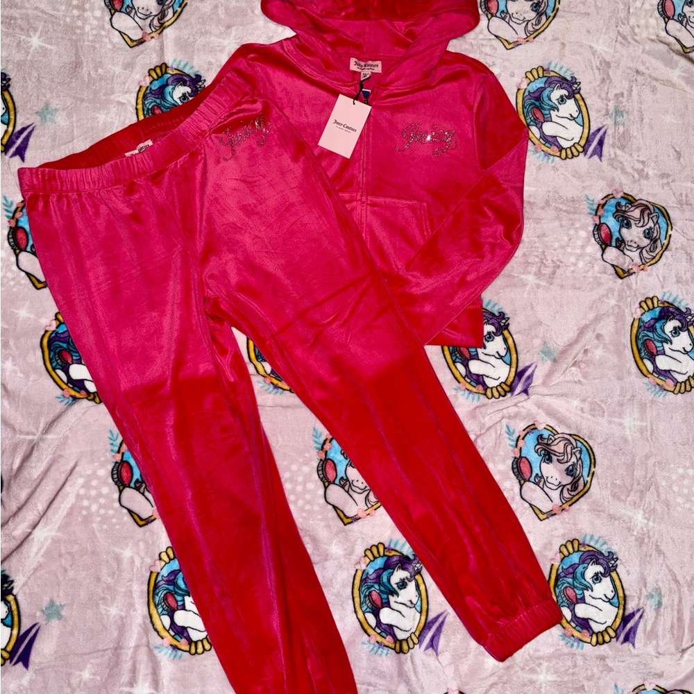 Juicy couture vixen hot Pink Velour Tracksuit